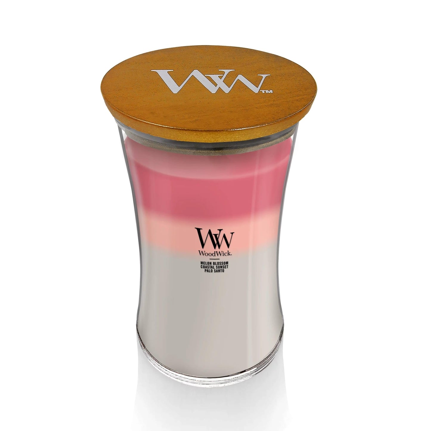 WoodWick Shoreline Trilogy Gifts for Women and Men, 21.5 oz Large Hourglass Trilogy Candle with Crackling Wick