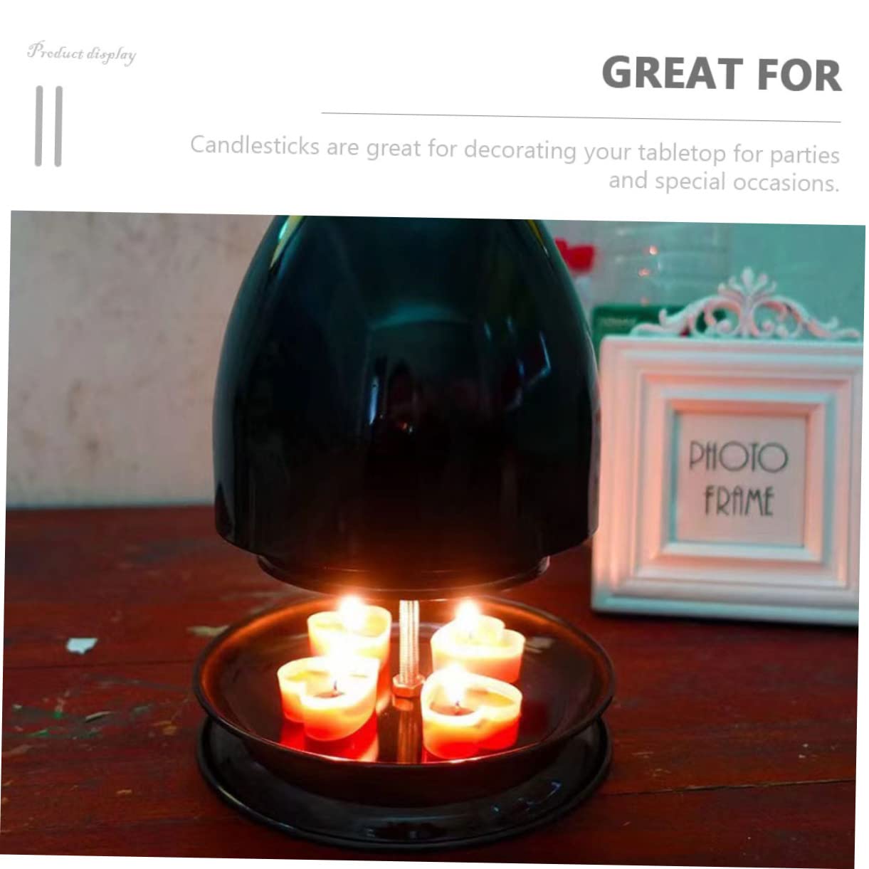 Amosfun Tealight Heater and Candle Holder Material for Home Decor Special Occasions and Aromatherapy Non Slip Design for Convenience
