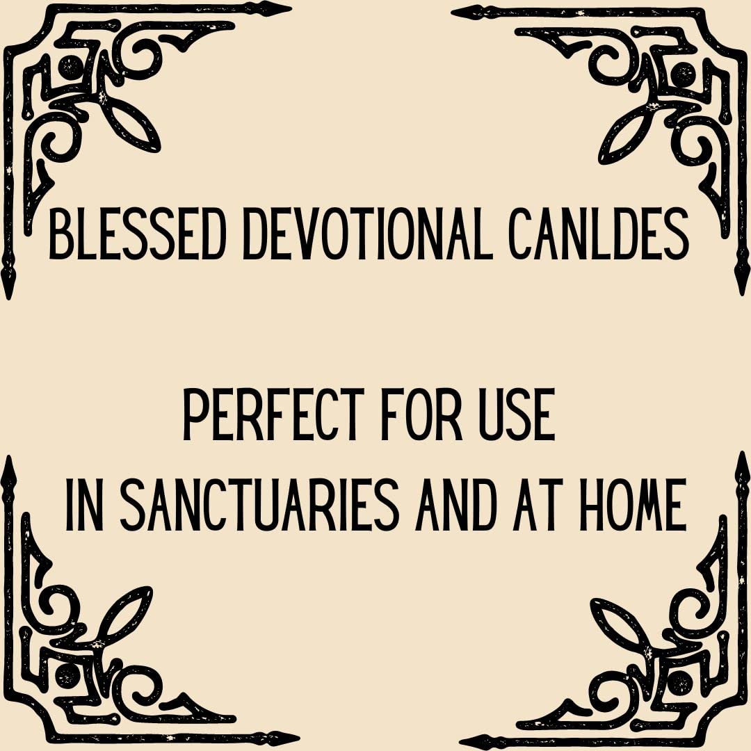 Glass Assorted Religious Candle, White, Case of 12 (1)