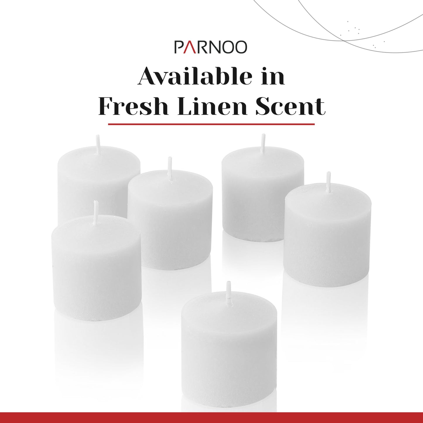 Fresh Linen Scented Votive Candles, Set of 12-1.25" Wax Candles for Home, Scented 10 Hour Burn Time - Aromatherapy, Spa Ambiance, Table Centerpieces & Home Décor