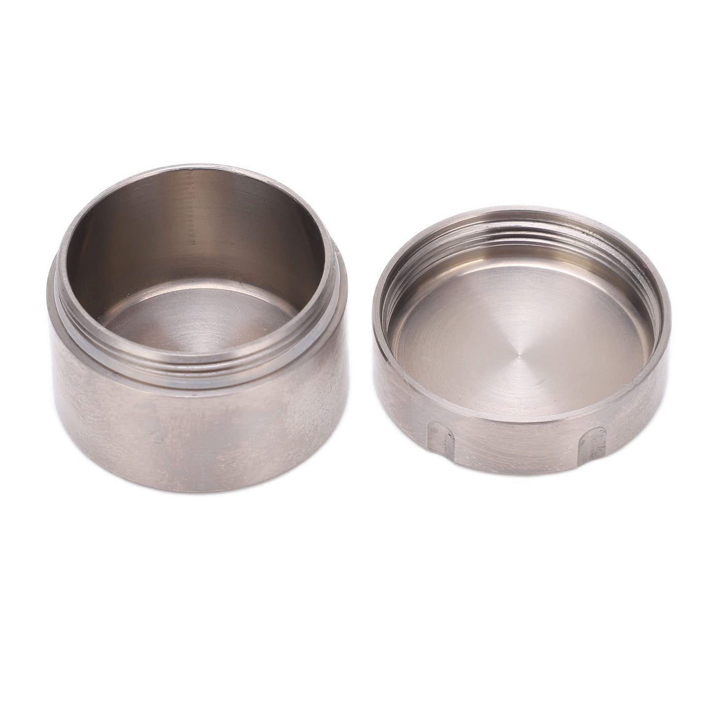 Alomejor Metal Round Candlestick for Tea and Storage, and Portable for Travel