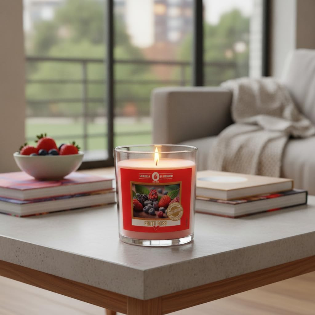Berries/Berries Scented Vegetable Wax Candle - Allergen Free