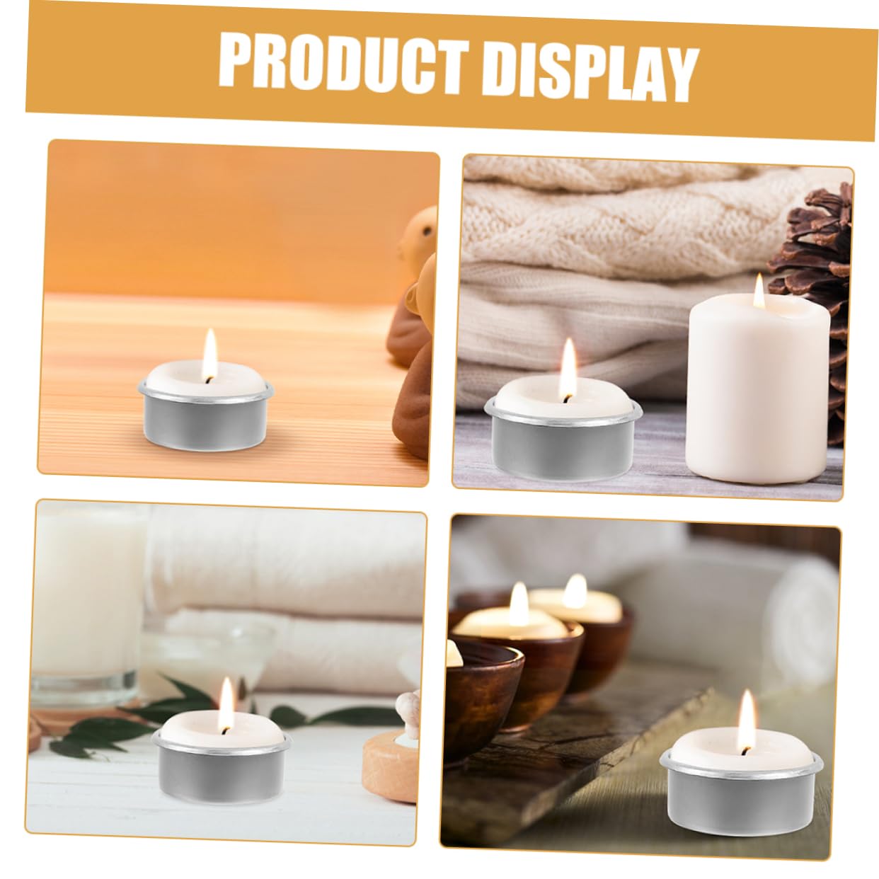 Gadpiparty 15pcs Metal Candle Tins for DIY Projects Scented Tealight Holders Elegant Metal Candle Cups for Home Decor Aromatherapy and Essential Oil Burning