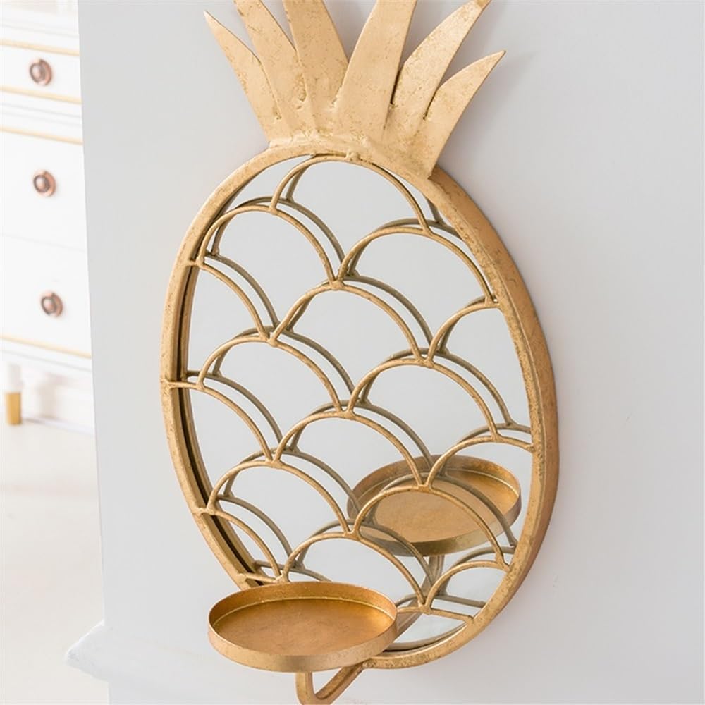 Candlestick Holders Living Room Candlestick Wall Decoration Light Luxury Iron Pineapple Candle Holder Candle Holders