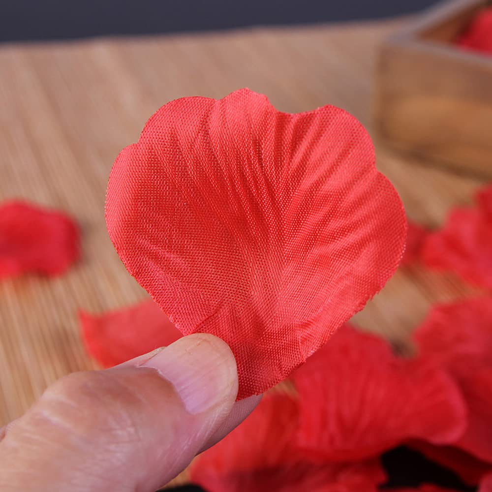Rose Tealight Candles,12 Pieces Handmade Delicate Flower Candles with 100PCS Silk Rose Petals,Mini Candle Discs for Weddings,Anniversaries, Birthdays,Home Decoration,Spa,Relaxation (Red)