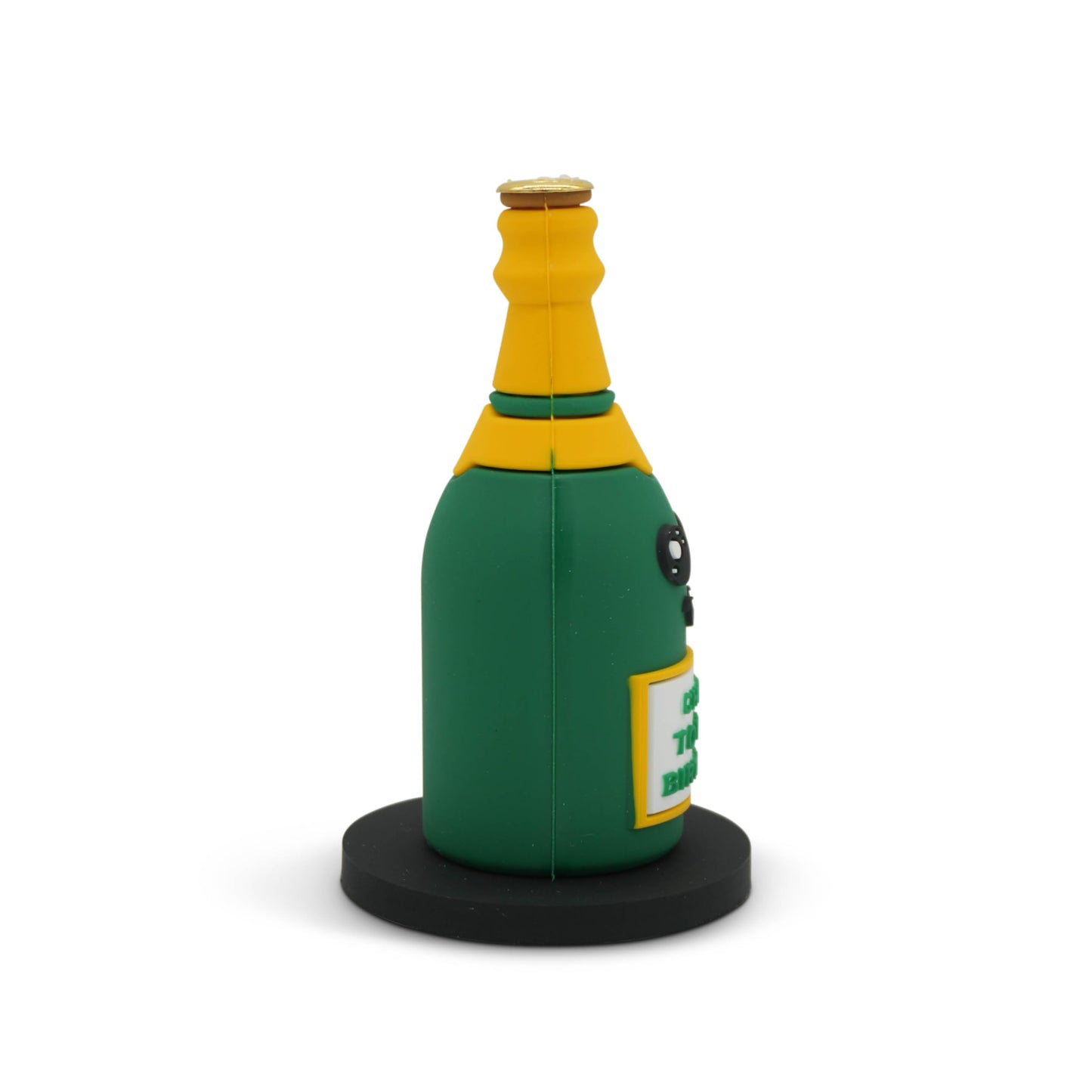 GOOFBALLS Funny Birthday Candle Holder – Humorous Party Decoration & Gag Gift – Quirky Cake Topper for Adults & Friends - Champagne