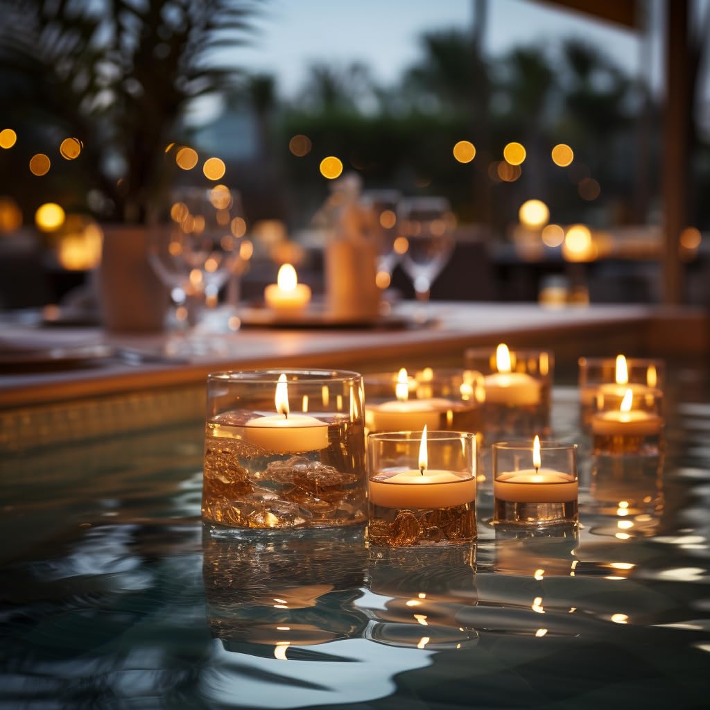 Beeswax Tealight Candles+ White Floating Candles