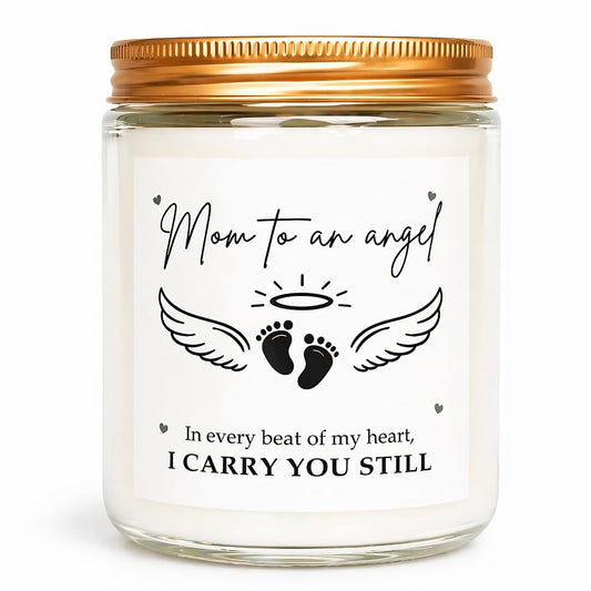 Miscarriage Gifts for Mothers, Mothers Day Gifts for Miscarriage Mom, Vanilla Memorial Soy Candle, Mothers Day Gift for Mom of Angel Baby, Loss of Baby Sympathy Gift from Family and Friends