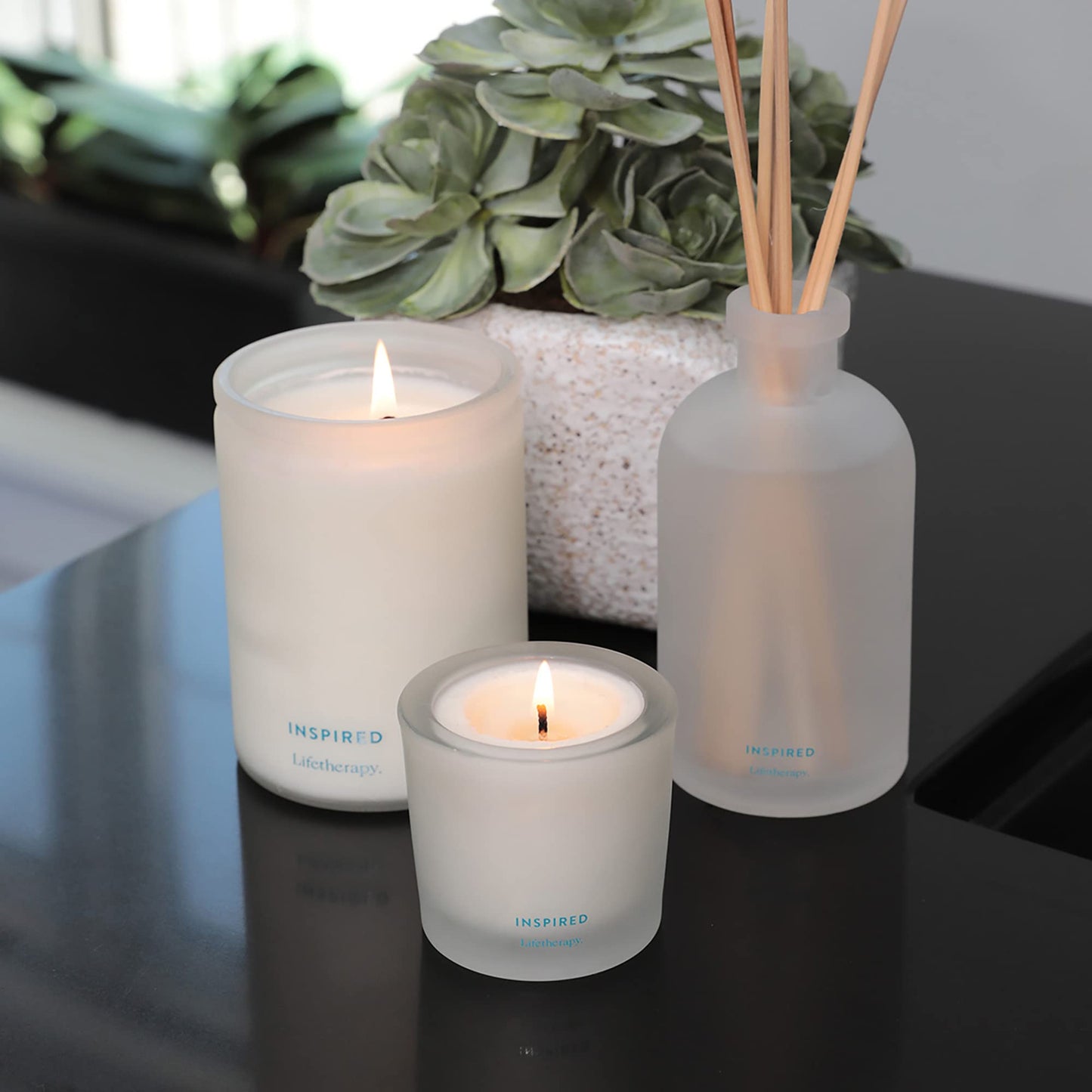 Lifetherapy Inspired Small Soy Votive Candle - Inspiring Scent, Natural Soy Wax, Clean Burn, Long-Lasting Aroma, 2.5 Ounce