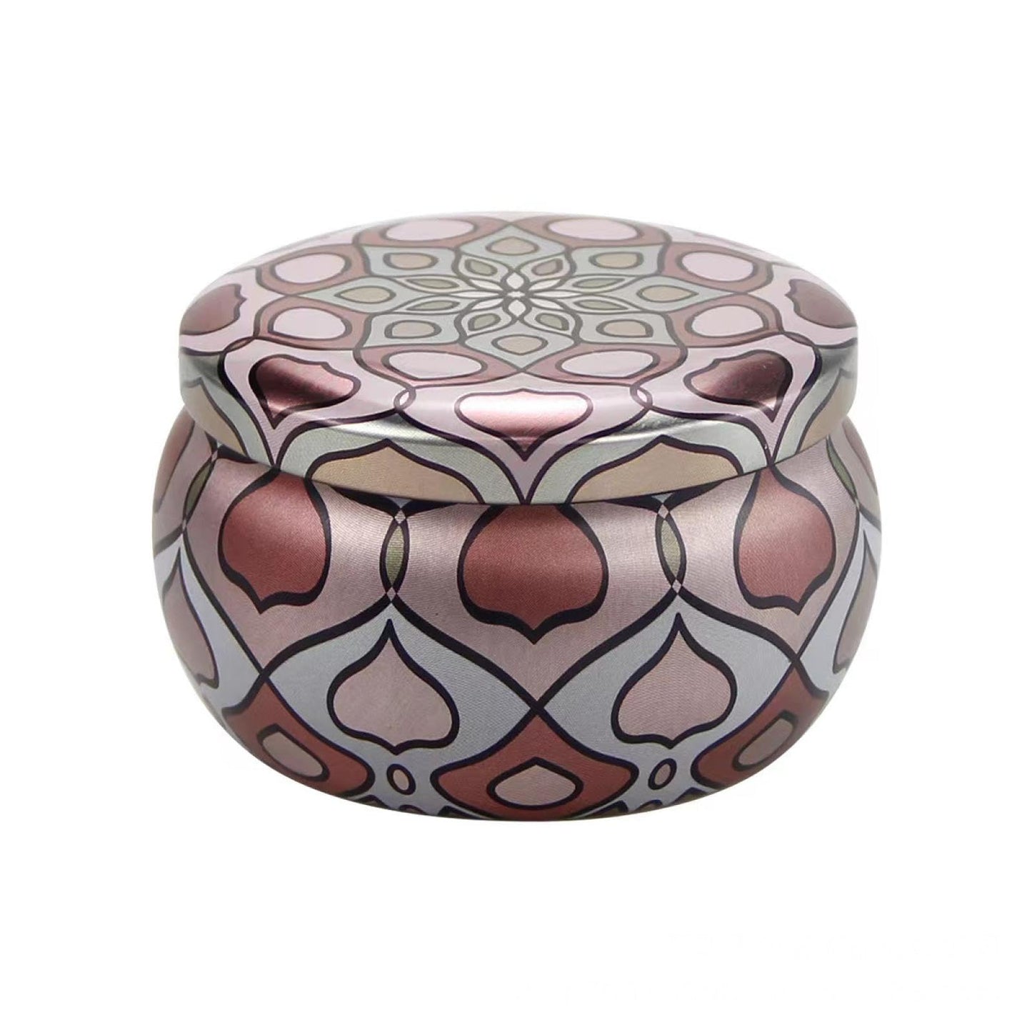 FWJUNHUYC Scented candle tin can drum metal packaging tinplate gift candy scented candle set tin box