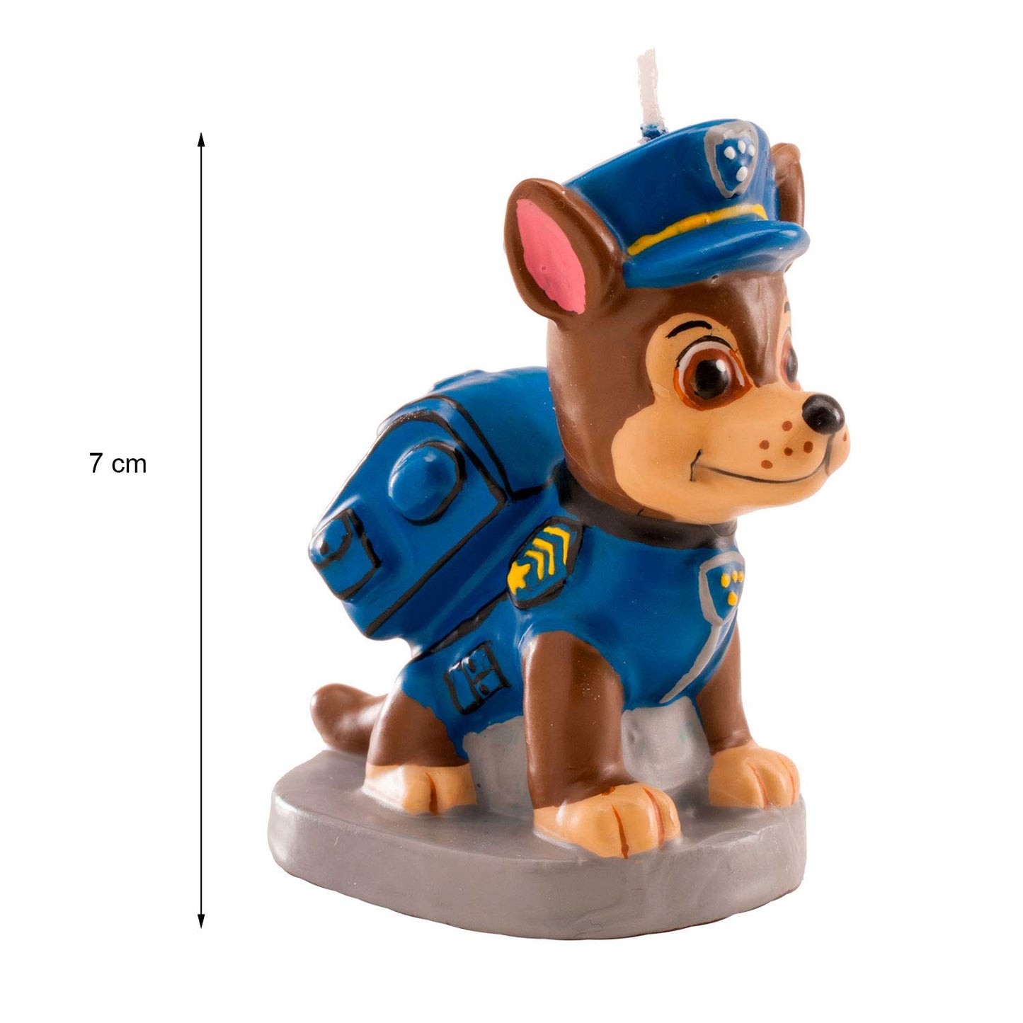 Dekora - 346170 PAT PATROUILLE Candle Figurine 3D Blue Wax 9 x 5 x 15 cm