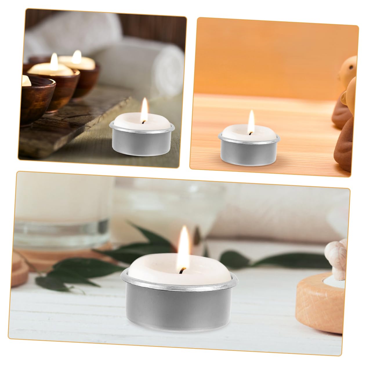 Gadpiparty 15pcs Metal Candle Tins for DIY Projects Scented Tealight Holders Elegant Metal Candle Cups for Home Decor Aromatherapy and Essential Oil Burning