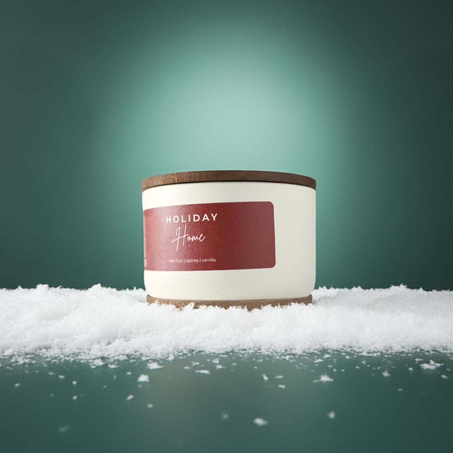 Milkhouse Candle Company Holiday Home Soy Candle - Red Fruit | Spices | Vanilla Scented - 10 oz Signature Statement Candle with Lid, 20+ Hour Burn Time, Made in the USA
