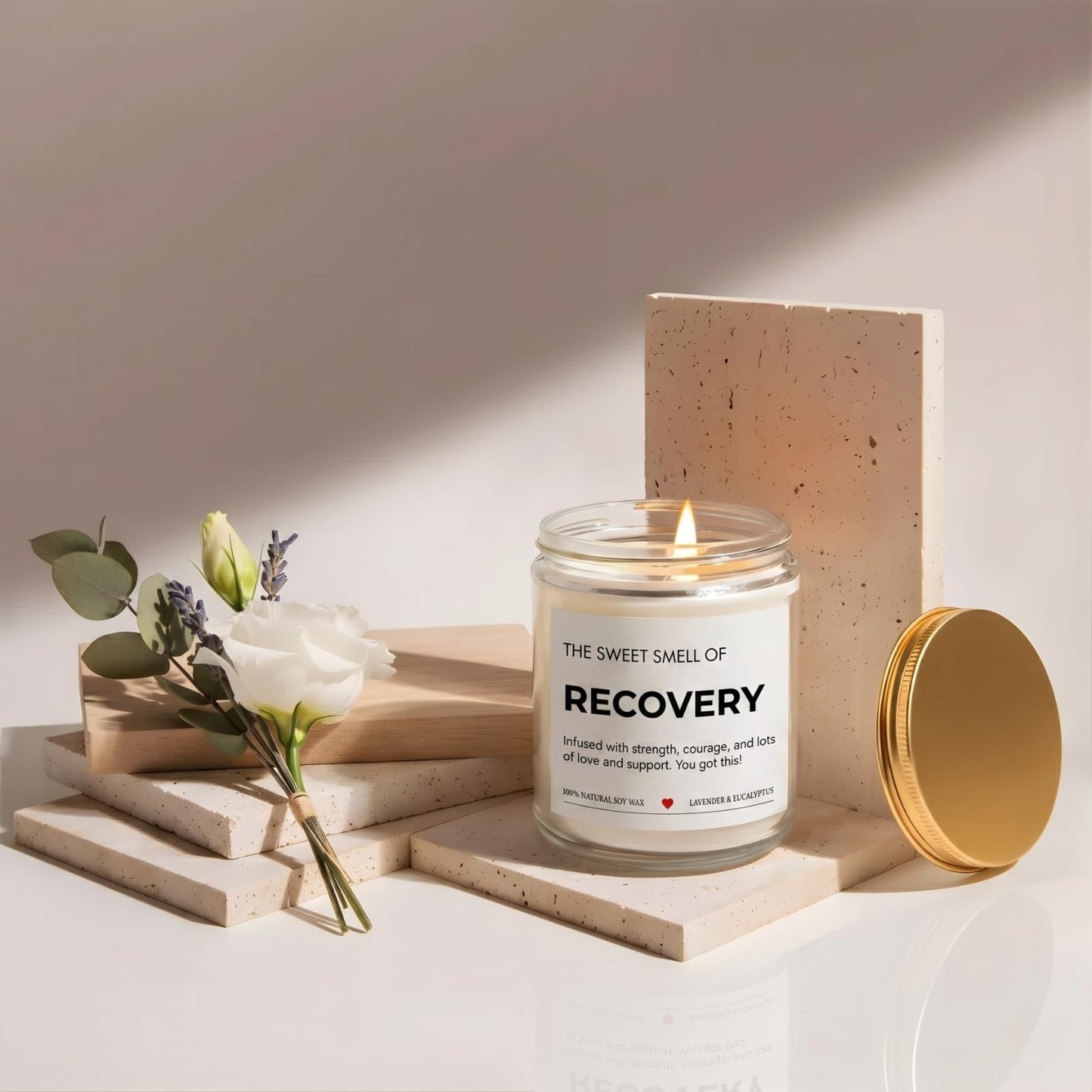 Get Well Gifts for Women, Funny Get Well Soon Gift, After Surgery Gift, Hysterectomy Recovery, Cancer Care, You Got This, Knee, Back & Heart Surgery Recovery Gifts for Men, Lavender Scented Candle