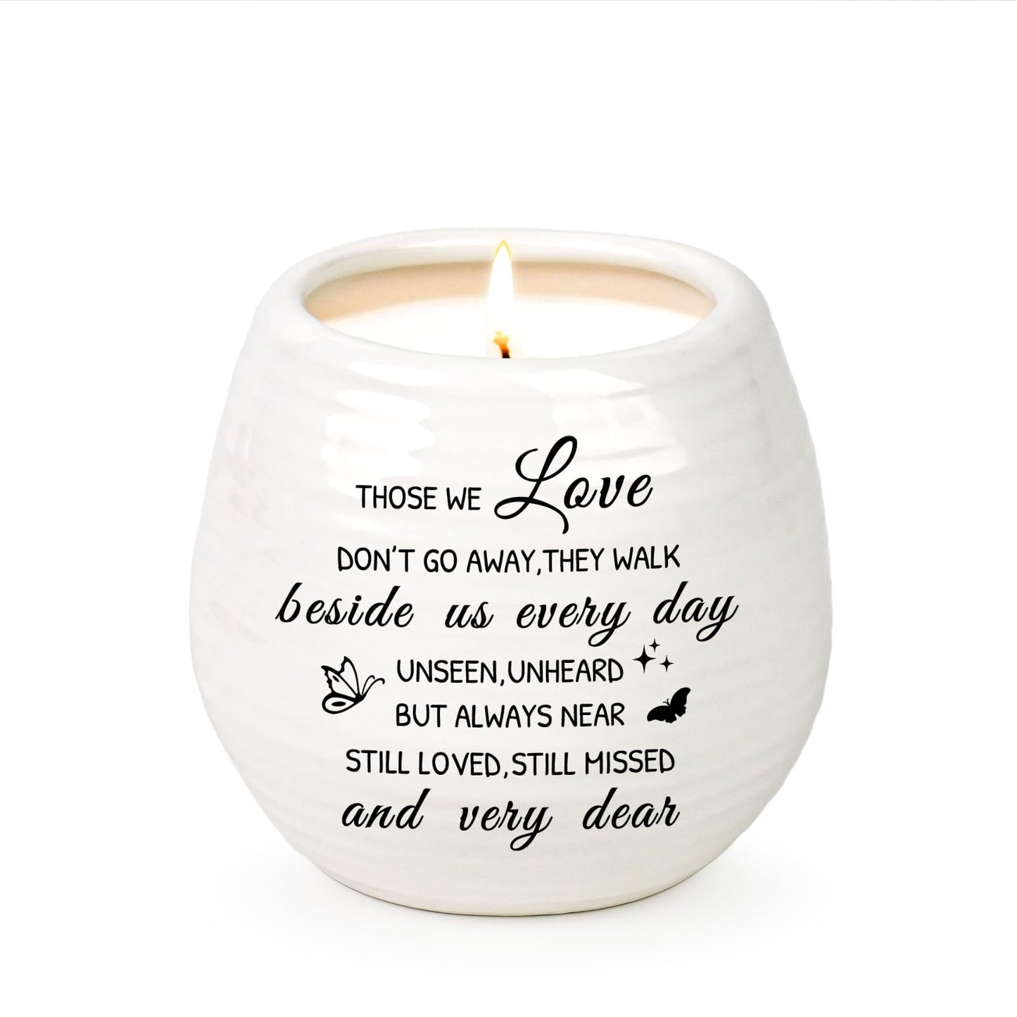 Sympathy Gifts for Loss of Loved One, Sympathy Candle 10Oz Celebration of Life Decorations, Memorial Gifts for Loss of Mom Dad,Bereavement Gift Condolences Gift, Remembrance Candle in Handmade Jar