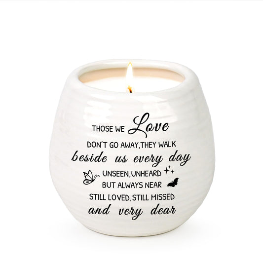 Sympathy Gifts for Loss of Loved One, Sympathy Candle 10Oz Celebration of Life Decorations, Memorial Gifts for Loss of Mom Dad,Bereavement Gift Condolences Gift, Remembrance Candle in Handmade Jar