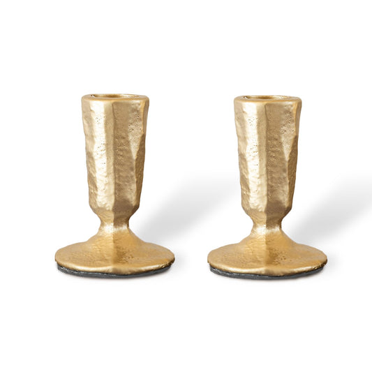 Candle Sticks Holder Decor, Set of 2 Vintage Gold Candle Holders, Modern Decorative Tapered Candlestick Holders Centerpiece for Dining Table Centerpiece, Wedding, Party Decor