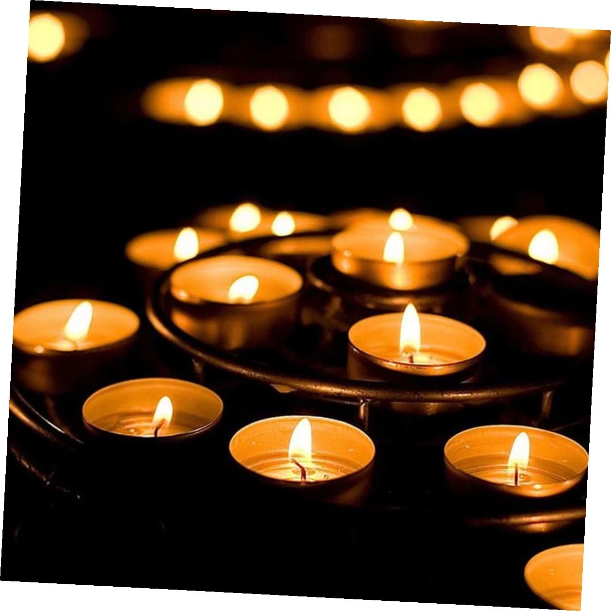 FOMIYES 10pcs White Smokeless Paraffin Tea Light Candles Small Round Tealight Candles for Bedrooms and Families Mini Household for Romantic Weddings and Tea Heating