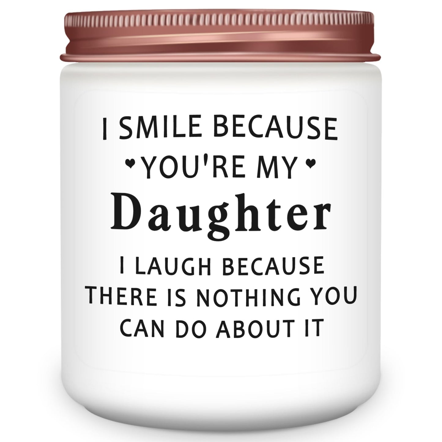 Homsolver Daughter Gifts from Mom Dad, Birthday Mothers Fathers Day Christmas Gift, You're My Daughter Scented Candle