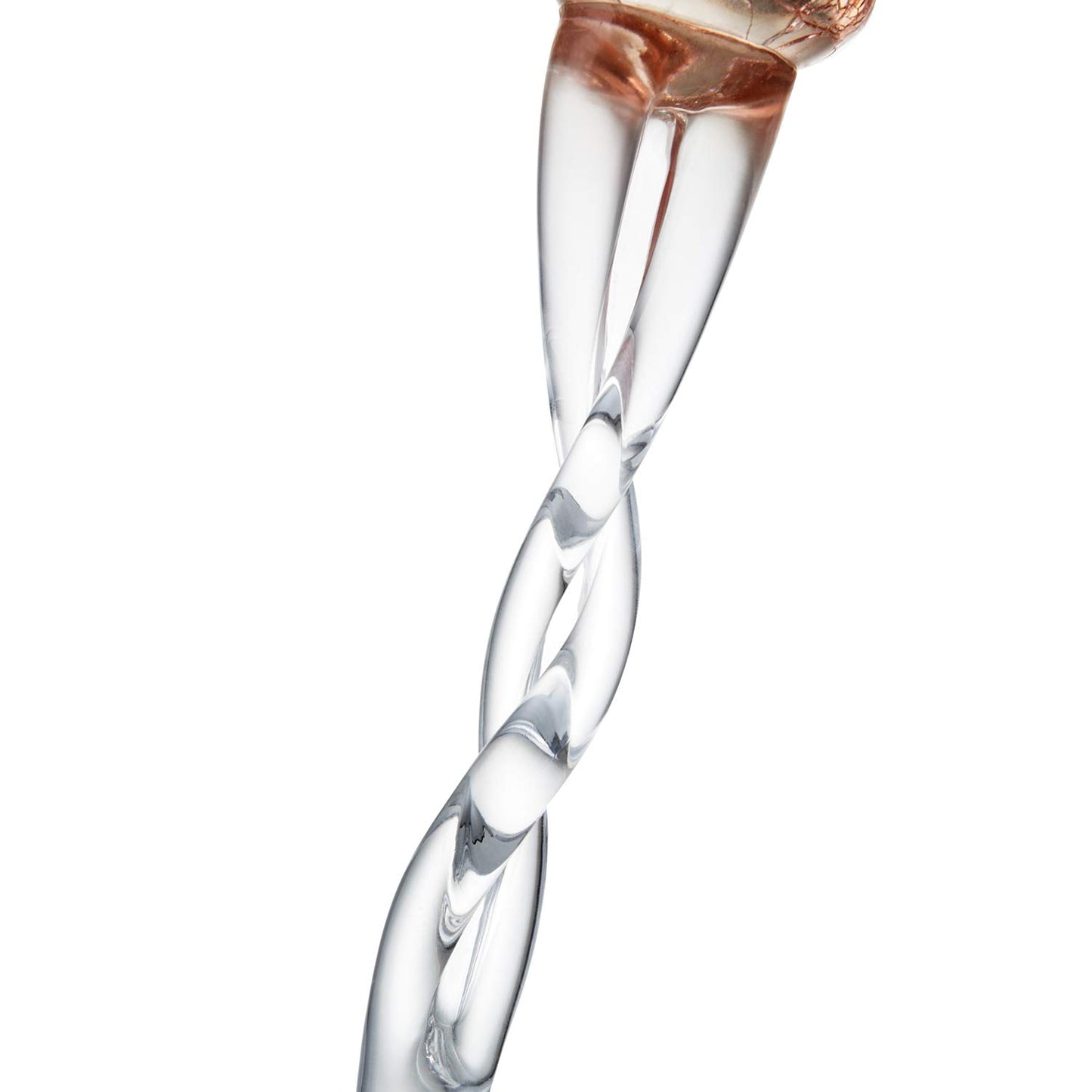 Diamond Star Pink Mercury Crackle Glass Long Stem Tealight Candle Holders Centerpieces for Wedding Table, Set of 3 (12",14",15.5" Tall)