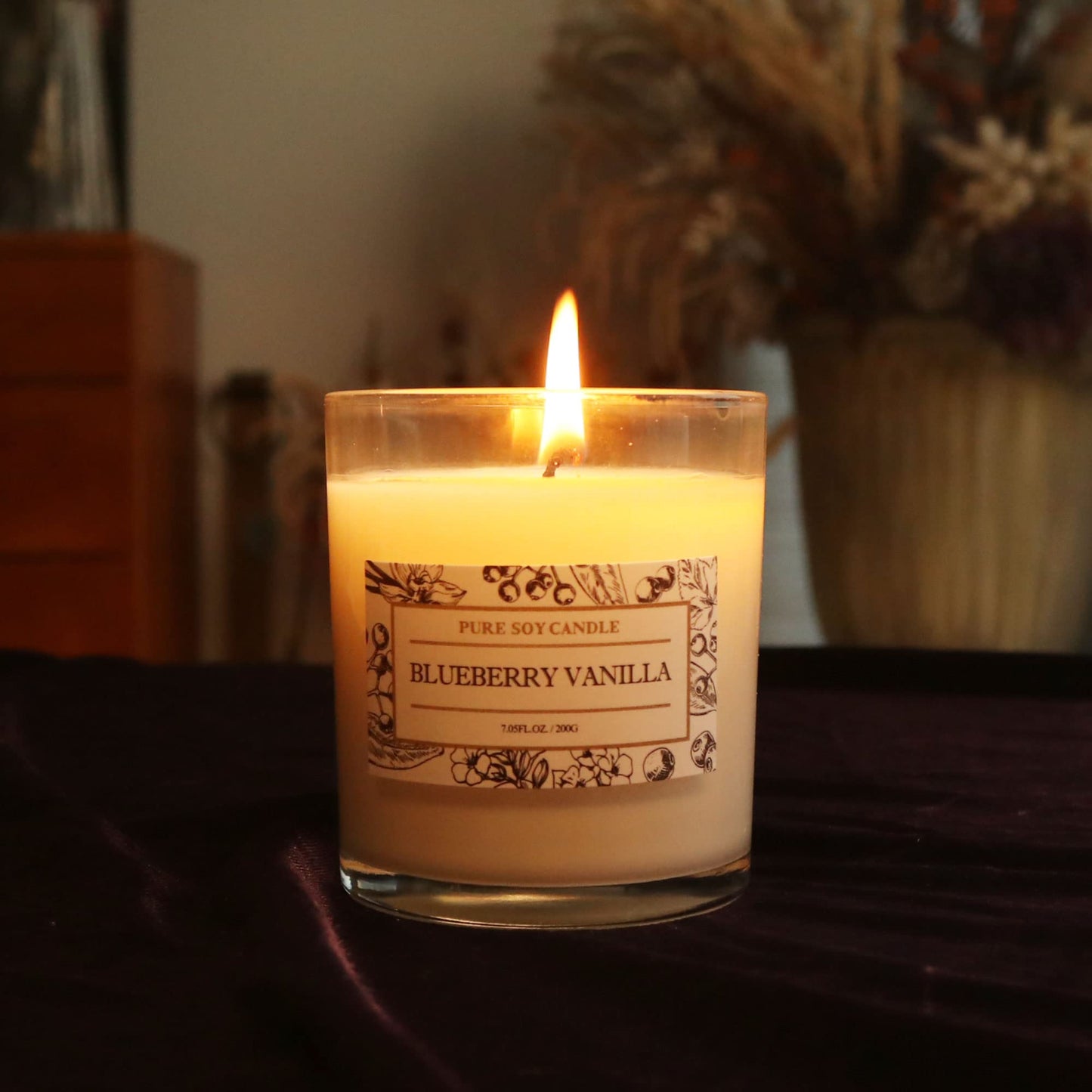 Aronica Blueberry Summer Candles for Home, Pet Safe Candles Non Toxic, House Decor Aesthetic, Regalos De Verano para UNA Casa, Labor Day Small Gift, Home Air Freshener for New Home