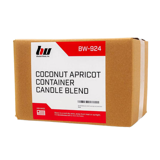 Blended Waxes, Inc. Coconut Apricot Wax for Candle Making, Nature-Sourced Single Pour Coconut Apricot Blend, Premium Scent-Absorbent Wax for Candle Making 10 lb Pastilles