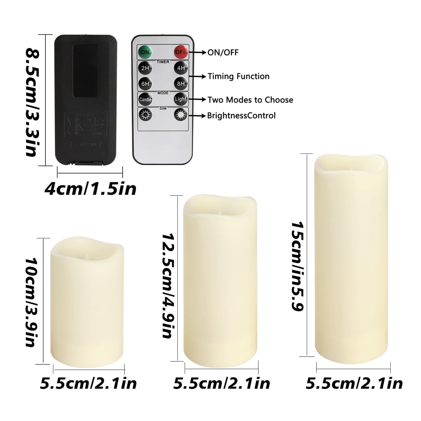 Grcdoyvl LED Candles 48Pack,Flickering Flameless Design,Operated by Remote with Timer FunctionGreat for Aniversary,Halloween and Christmas