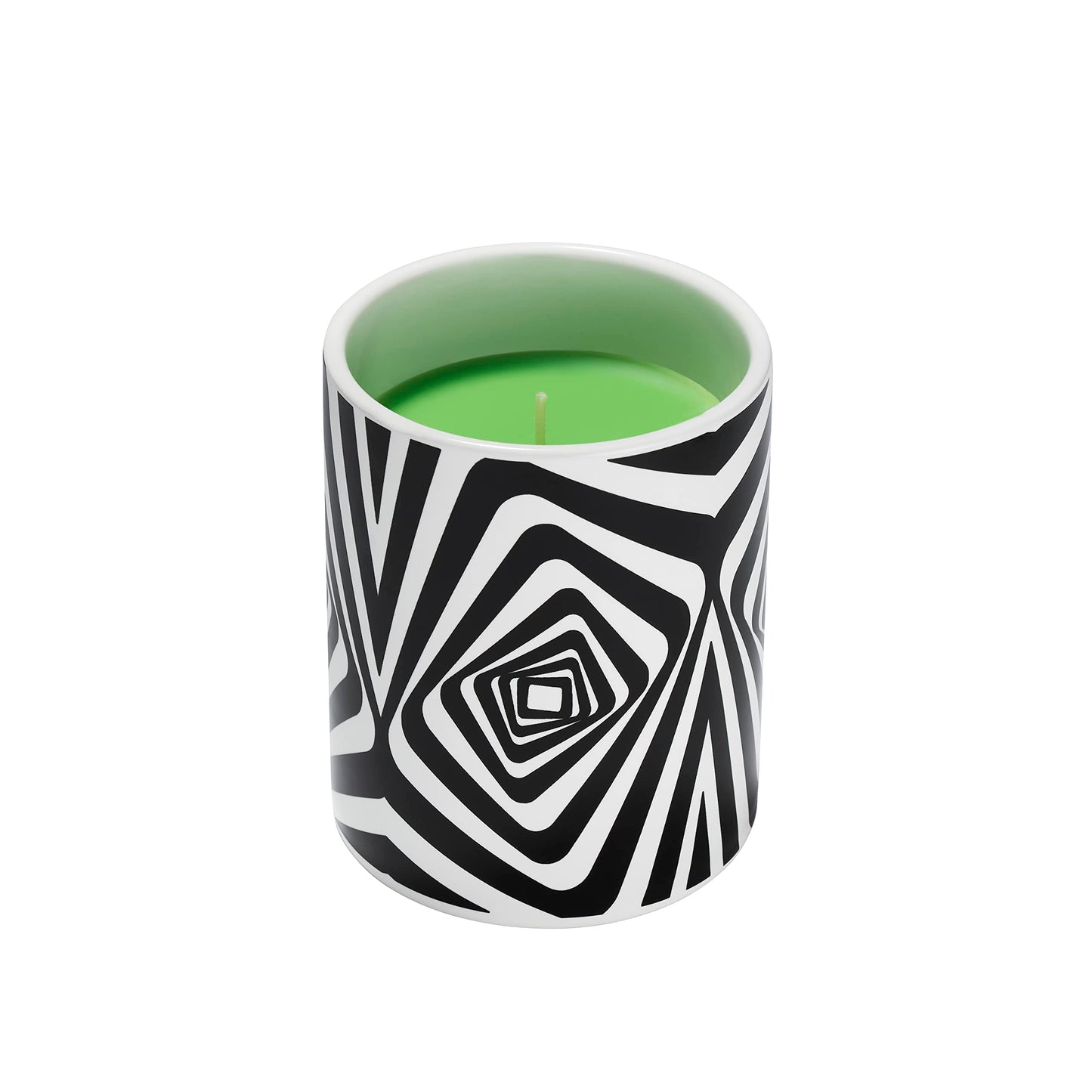 Glo Zone Slow Color-Changing Ceramic Scented Candle, 12 oz - Vibin' Green