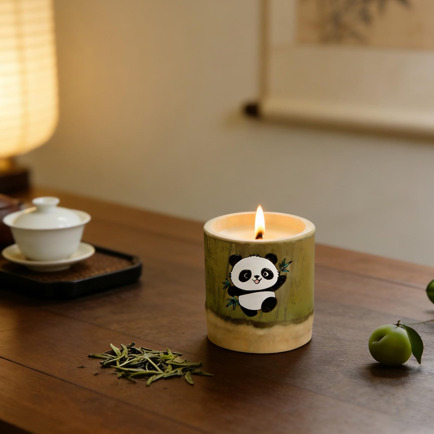 WJeffloom Premium Scented Soy Wax Candles Set - Long-Lasting Aromatherapy with Plum Fruit Fragrance for Home Bedroom Bathroom Decor & Gifts