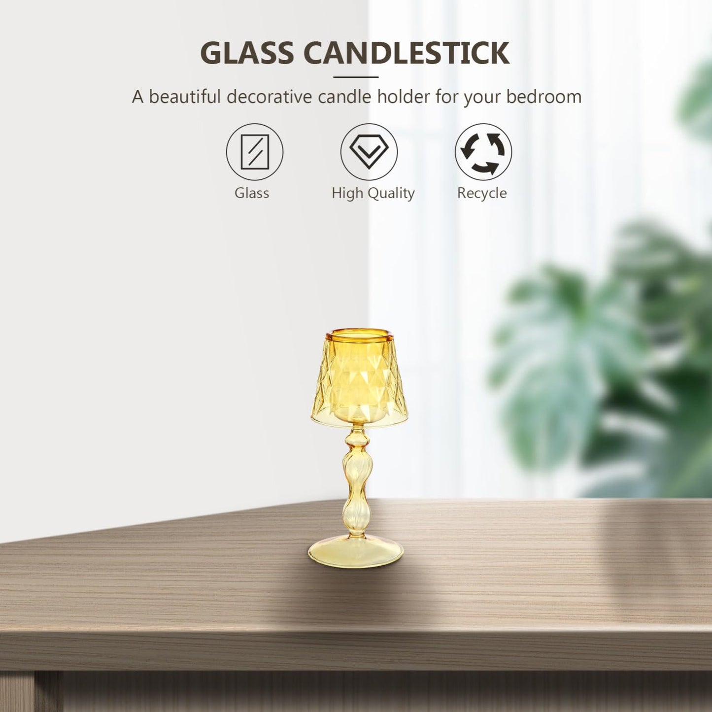 Elegant Candleholder Luxury Decorative Stand for Room for Bedroom Office