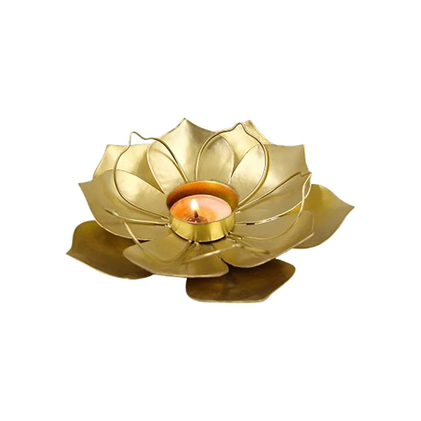 Metal Votive Candle Holder,Lotus Flower Tealight Holder,for Christmas Home Wedding Party