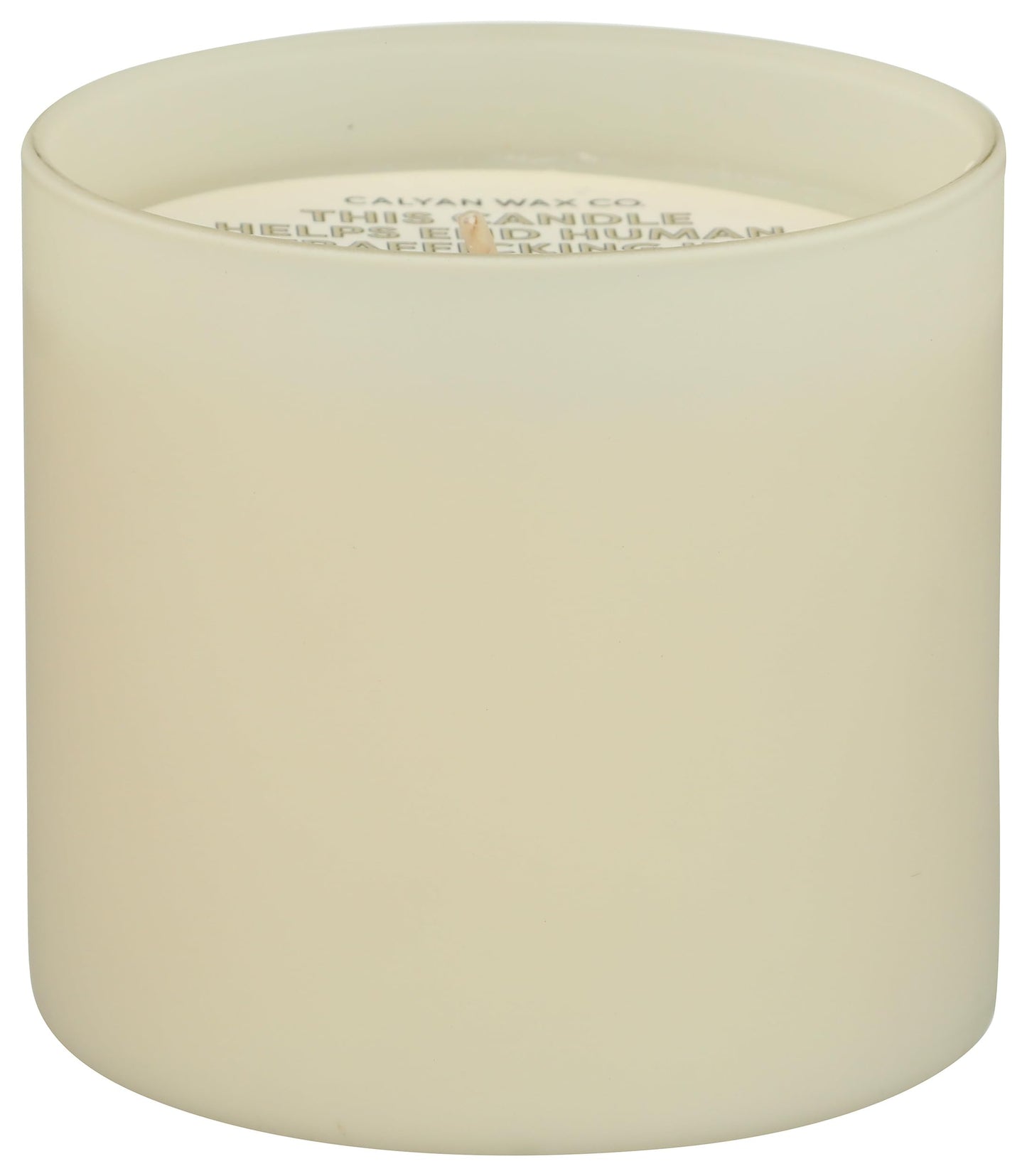 Calyan Wax Co. Dignity Series Aspen & Fog Scented Candle - 35 Hour Burn - Luxury Clean Soy Wax Candles - Long Lasting Ivory Glass Jar Candle for Home - 5.3oz
