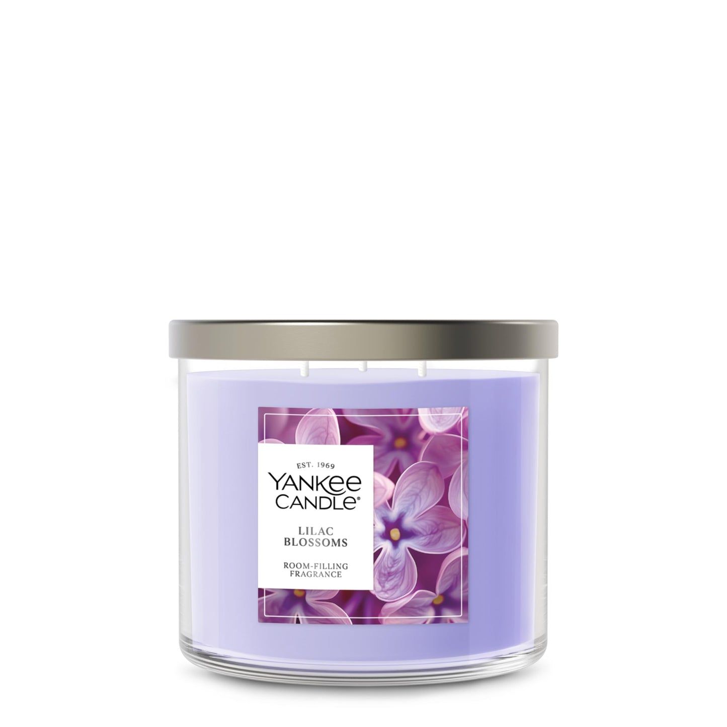 Yankee Candle 3-Wick Candle Jar, Lilac Blossoms, Scented Candle, 14.5 oz, Plant Wax Blend, Up to 40 Hours Burn Time, Gift