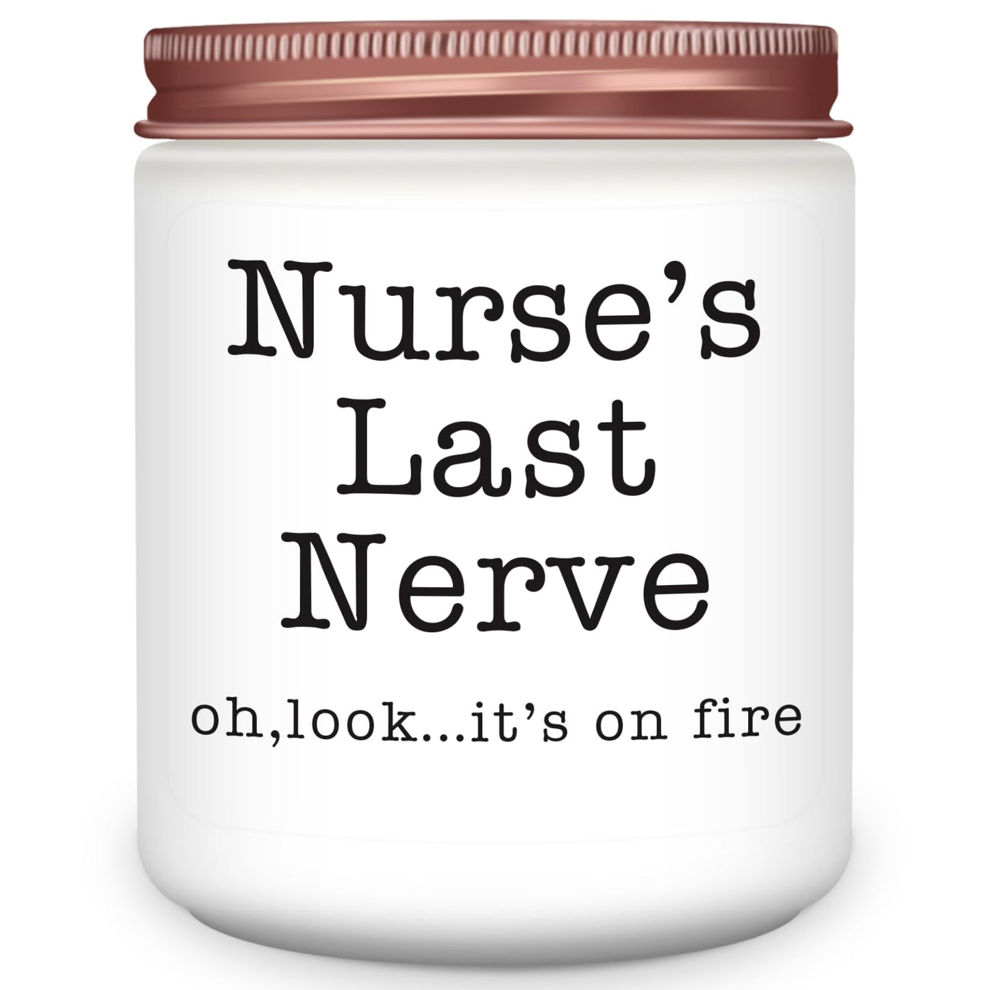 Homsolver Nurse Gifts for Women, Unique Birthday Christmas Graduation Thanksgiving Nurse Day Gift for Head Nurses, Nurse's Last Nerve Scented Candles