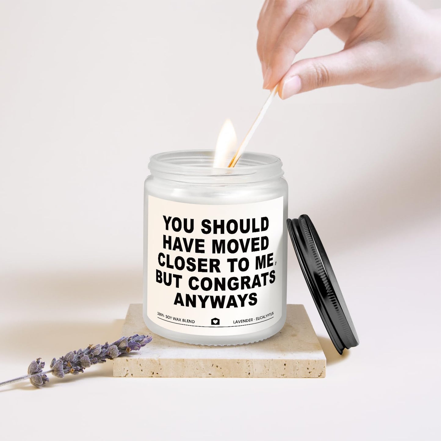Gleevera Housewarming Gifts New Home, Best Housewarming Gifts 2026 - Handmade Lavender Scented Candle - New Home Gift Candle Ideas, House Warming Gift for Friends Couple New Homeowner (7oz)