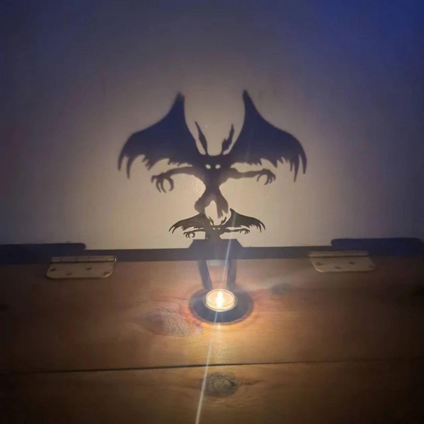 2024 New Tealight Shadow Caster, Halloween Tea Light Holder, Witch Halloween Tealight Shadow Caster, Demon Halloween Tealight Shadow Caster for Home Party Scary Candle Stands Table Decor