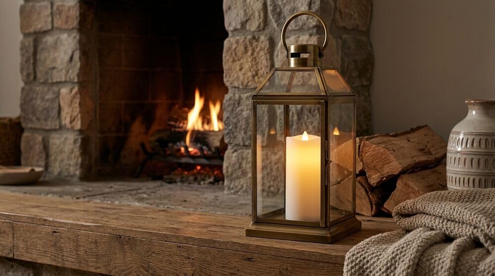 Mikasa LED Wax Pillar Candle, 3 x 6 Inch White Flameless Candle with Dancing Flame Effect, 5-Hour Timer, Battery Operated Candle for Home Decor and Table Decor