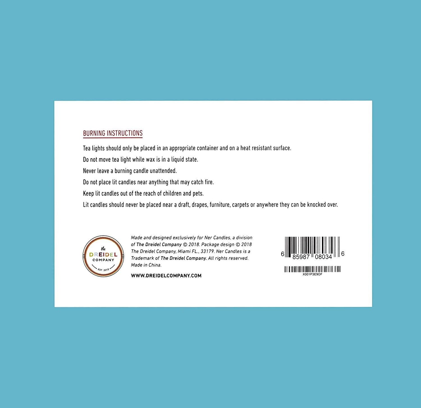 50 Unscented Tea Lights Candles White, Smokeless, Dripless & Long Lasting Paraffin Small Votive Mini Tealight Candle for Home, Pool, Shabbat, Weddings & Emergencies (50-Pack)