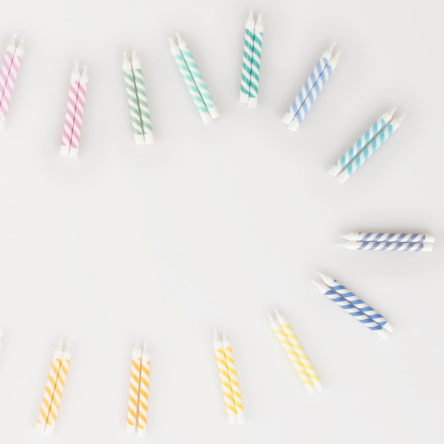 Meri Meri Mini Birthday Candles for Cake (Pack of 50), Unscented Meri Meri Birthday Candles