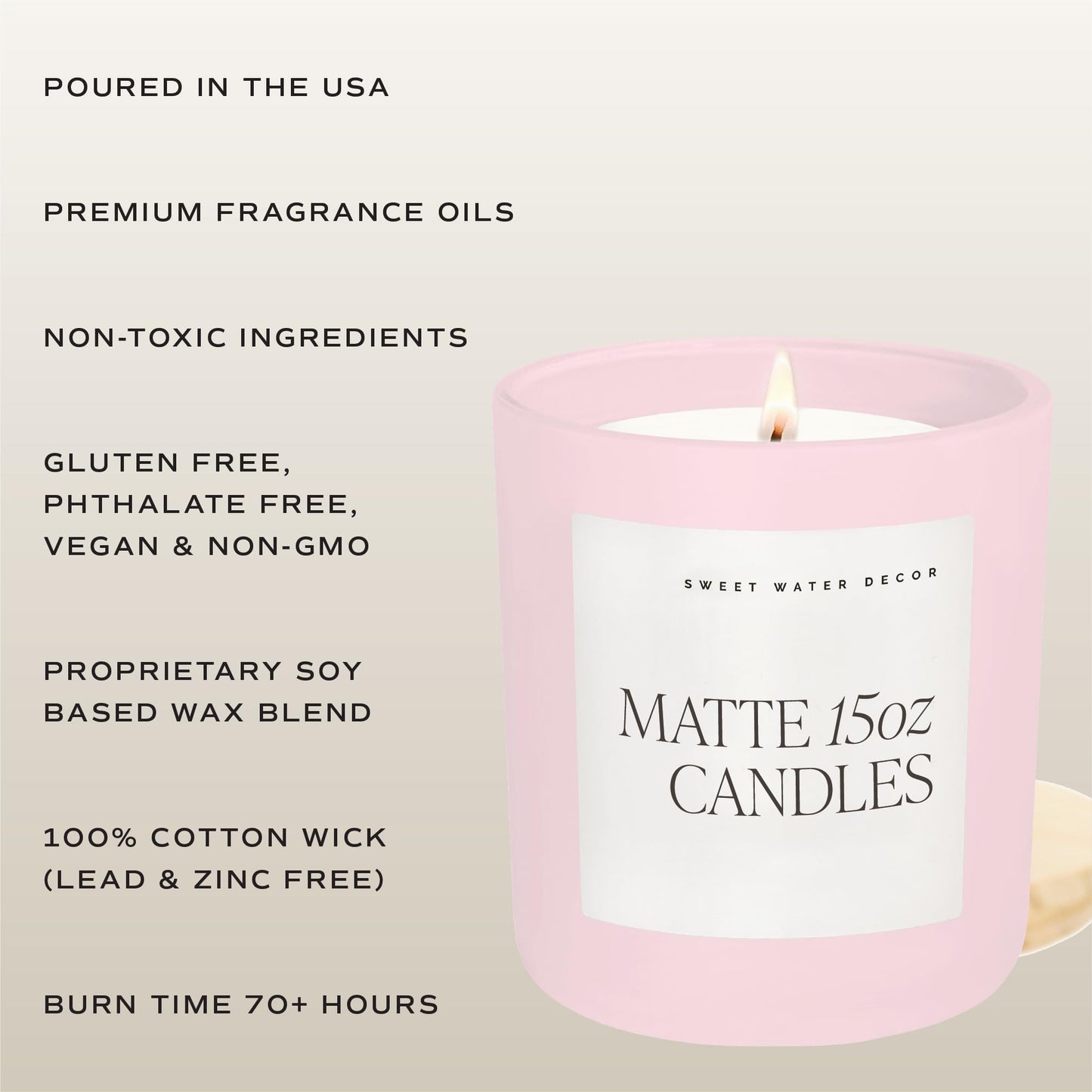 Sweet Water Decor OMG, You're Engaged! Candle, 15oz Pink Matte Jar, 70 Hour Burn Time, Non-Toxic Soy Wax, Bridal Shower Engagement Gift, Engagement Gift for Bride, Bridal Shower, Newlyweds