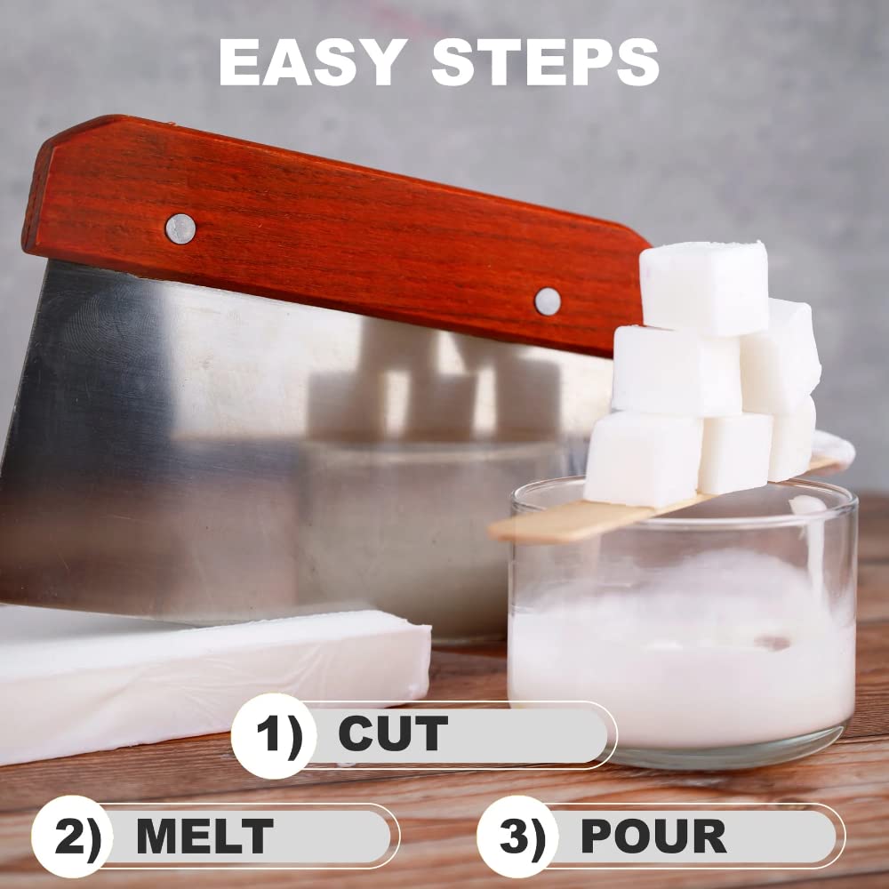 Primal Elements Coconut Oil Soap Base - Moisturizing Melt and Pour Glycerin Soap Base for Crafting and Soap Making, Easy to Cut - 10 Pound