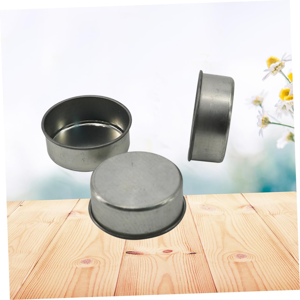 ULDIGI 10pcs Tealight Candle Tins Iron Candlestick Containers for DIY Crafts Skincare