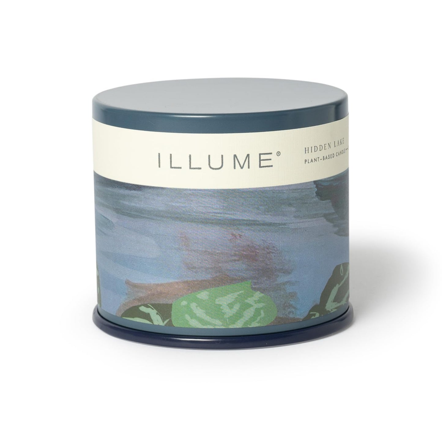 Illume Beautifully Done Essentials Hidden Lake Vanity Tin Scented Soy Candle