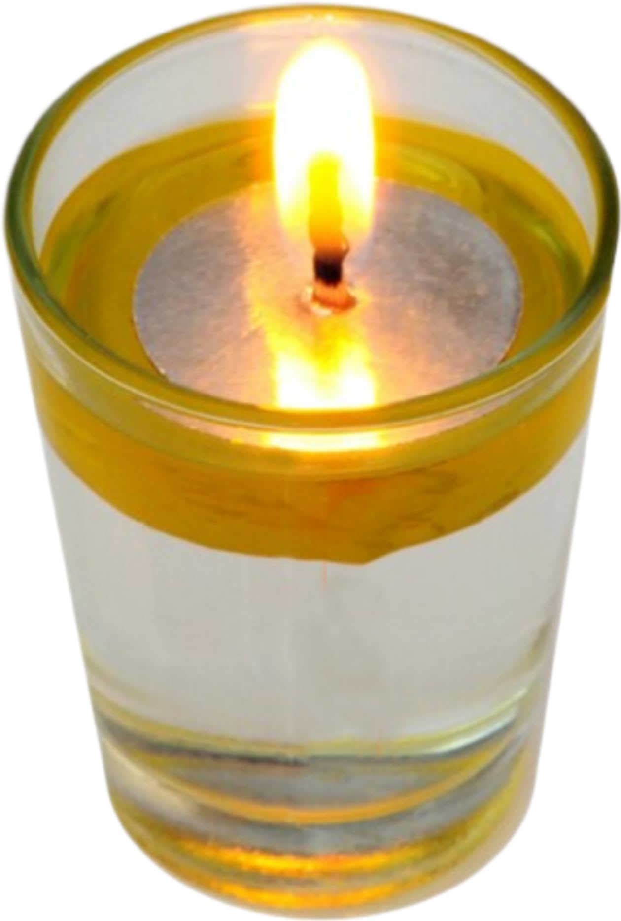 Hope Kart Magic Floating Diyas in Water Oil Bowl Wicks Batti Base Parsi Vat Foil Tealight Candles for Pooja Decoration, Round, Silver, 2 cm Diameter (100)
