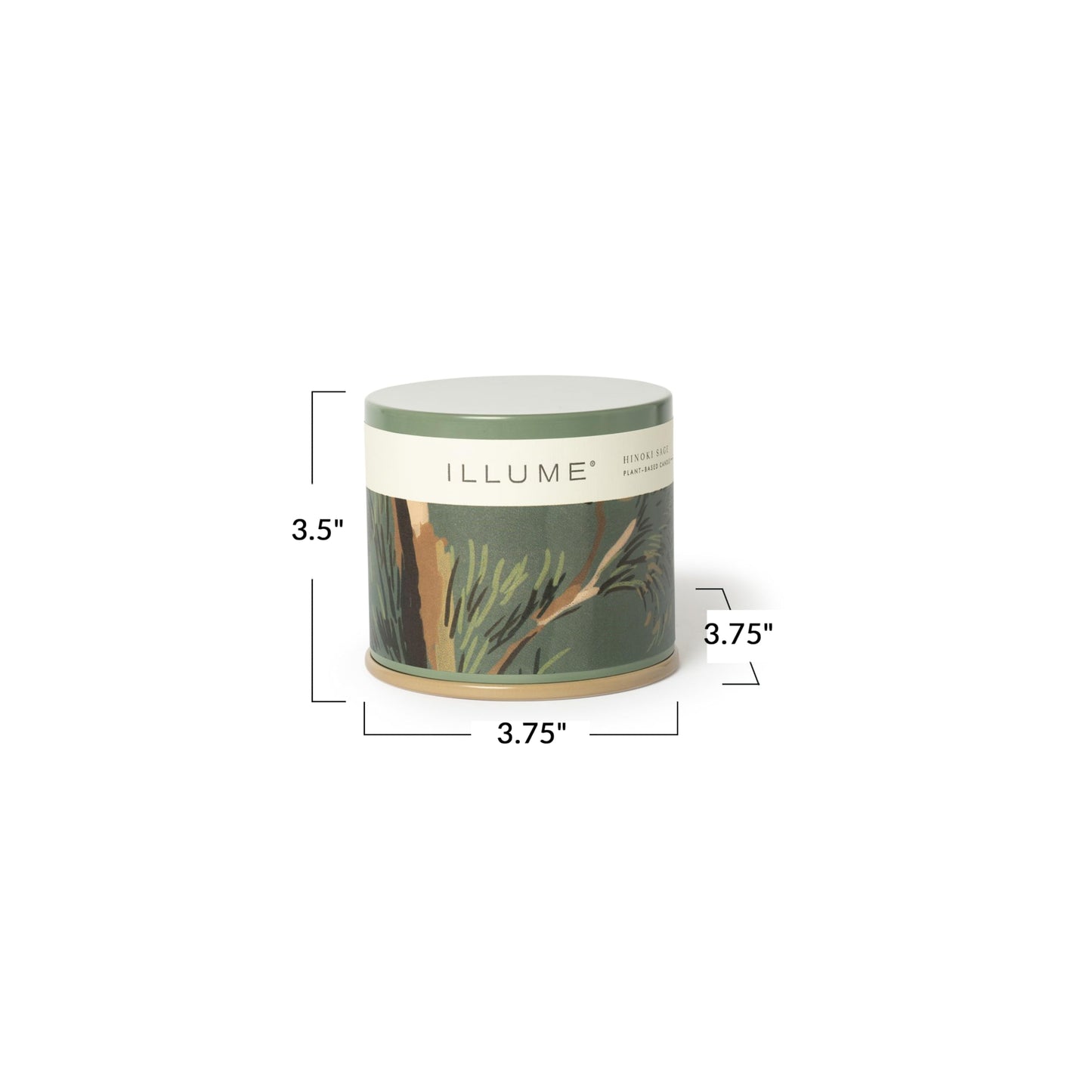 Illume Beautifully Done Essentials Hinoki Sage Vanity Tin Scented Candle