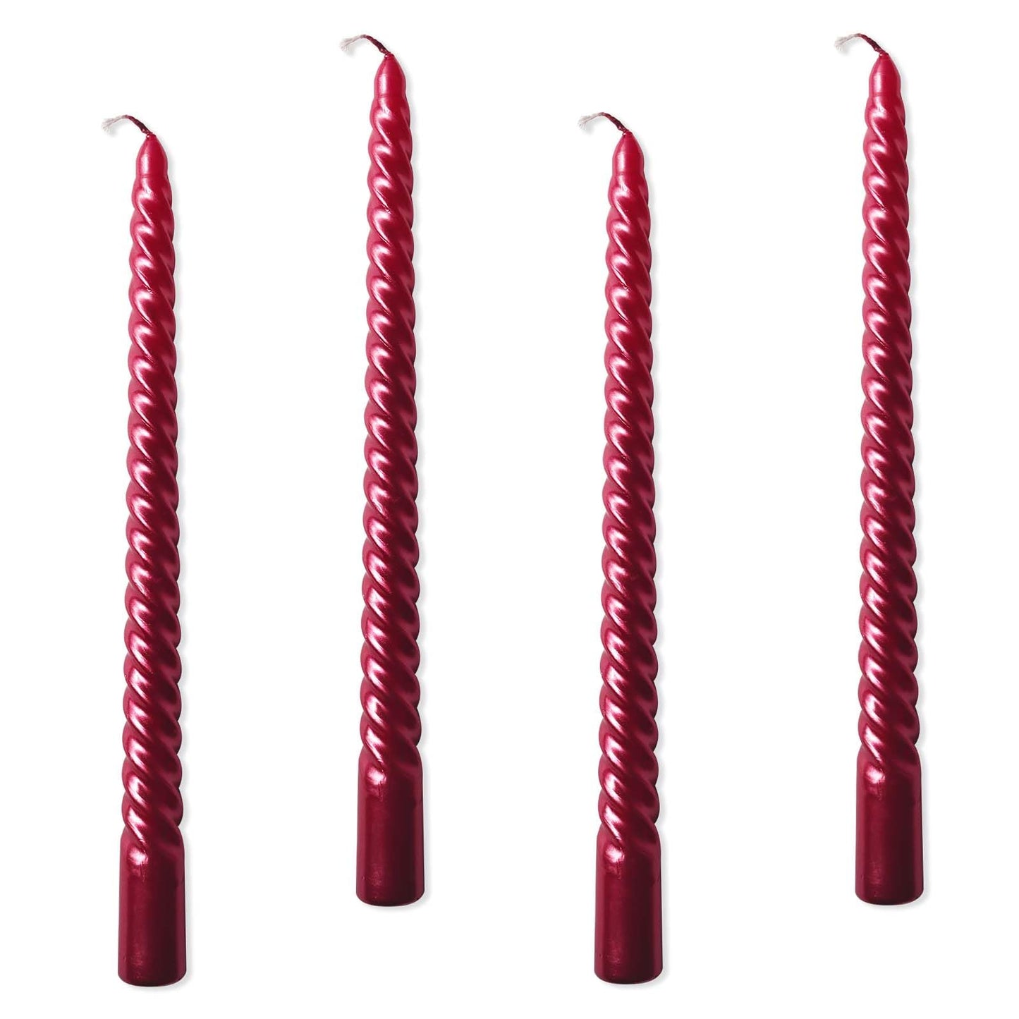 Kemladio Candle, 4pcs 10 inch Red Unscented Taper Candles, 8 Hrs Burn Time, Dinner, Halloween