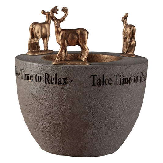 XILIN-1987 Candle Holderss Creative Vintage Style Candlestick Decoration Resin Animal Candle Holder，Suitable for Scented Candles, LED Flameless Candle Decorative Candlestick