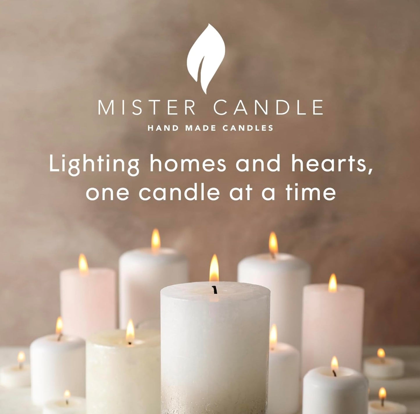 Mister Candle – Set of 9 Jasmine Scented Votive Candles in Glass Holders, Hand Poured Soy Wax, 10 Hour Burn Time, Aromatherapy Candles for Spa, Weddings, Parties, Gifts