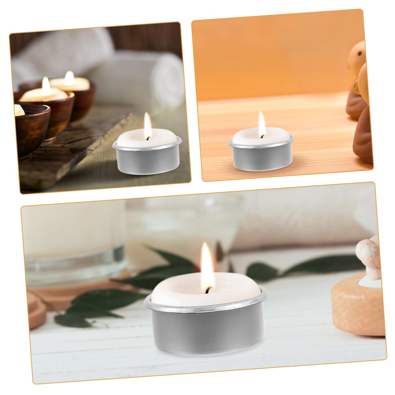 KONTONTY 15pcs Metal Tealight Holder Modern DIY Candle Making Tins for Home Decor Sturdy Containers for Aromatherapy and Fragrance Diffusion