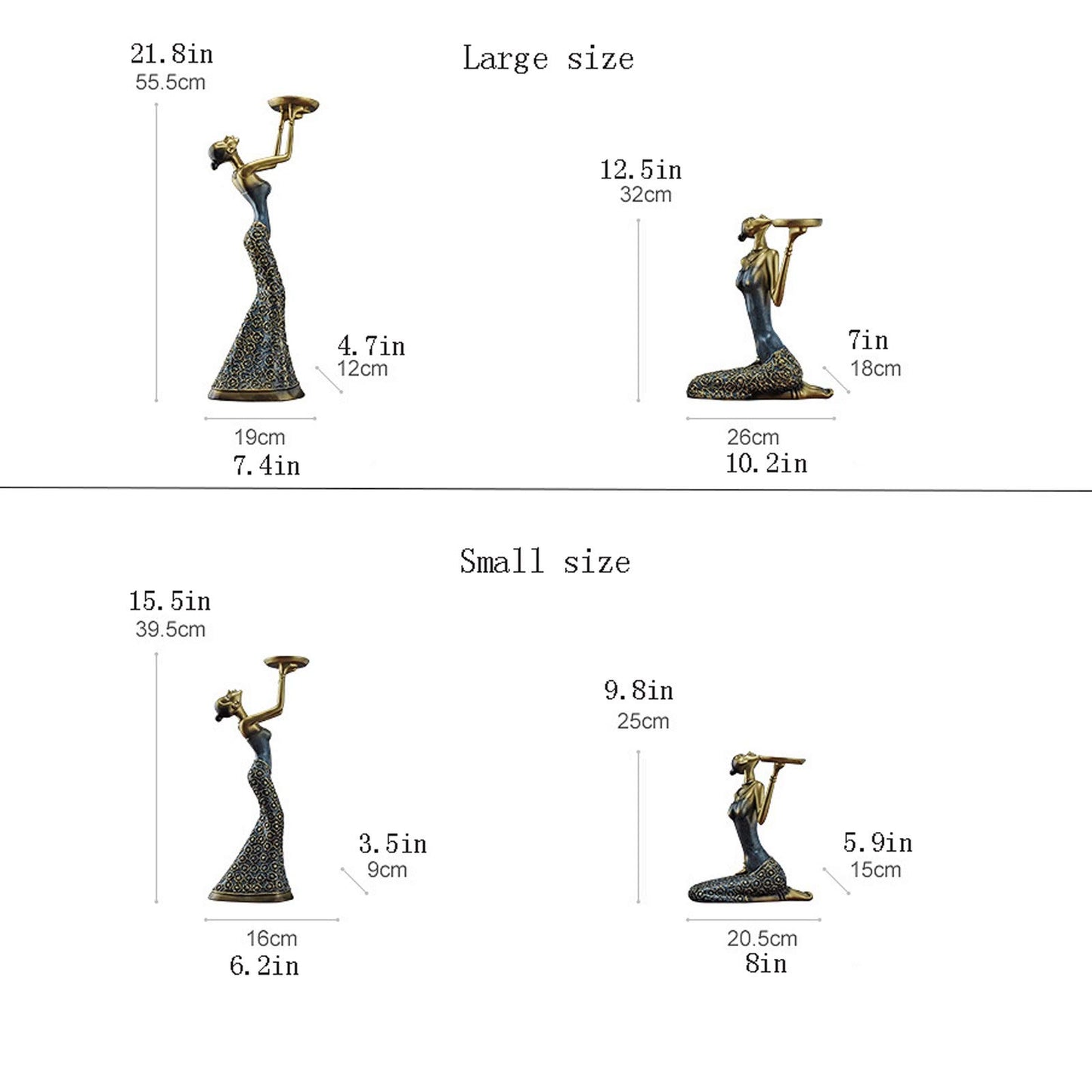 XILIN-1987 Candle Holderss 2 Pcs Candle Stick Holders Set, Wedding Centerpieces Candlestick Holders Candles Stand Decoration Ideal for Weddings, Special Events, Parties Decorative Candlestick